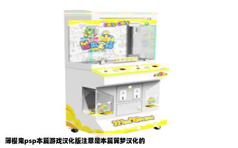 薄樱鬼psp本篇游戏汉化版注意是本篇翼梦汉化的