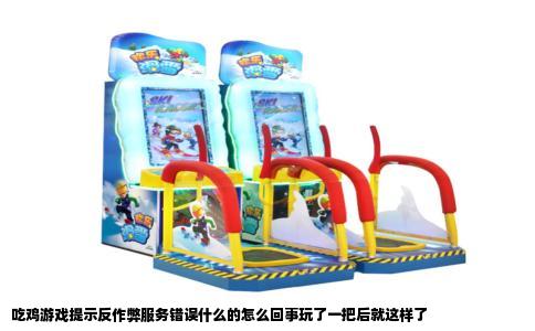 吃鸡游戏提示反作弊服务错误什么的怎么回事玩了一把后就这样了