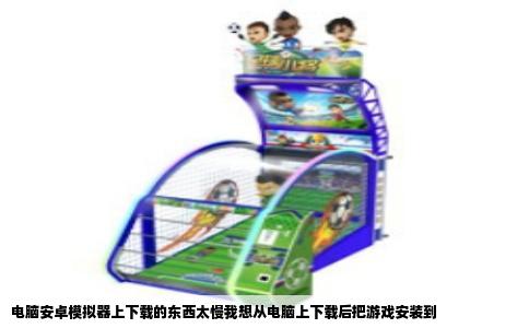 电脑安卓模拟器上下载的东西太慢我想从电脑上下载后把游戏安装到