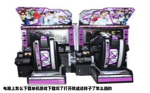 电脑上怎么下载单机游戏下载完了打开就成这样子了怎么搞的