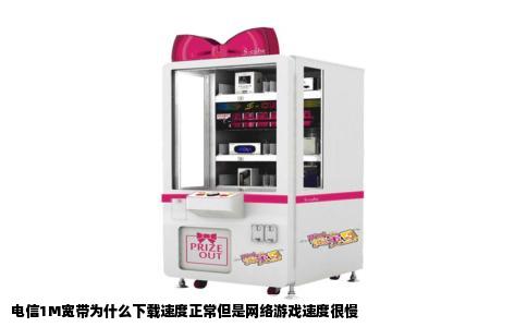 电信1M宽带为什么下载速度正常但是网络游戏速度很慢