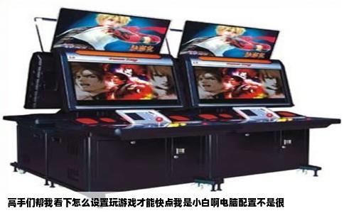 高手们帮我看下怎么设置玩游戏才能快点我是小白啊电脑配置不是很