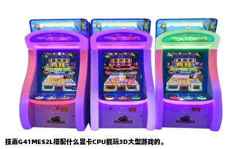 技嘉G41MES2L搭配什么显卡CPU能玩3D大型游戏的。