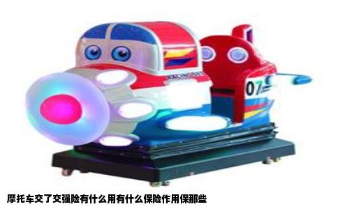 摩托车交了交强险有什么用有什么保险作用保那些