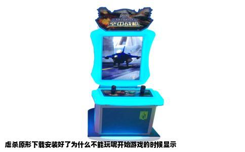 虐杀原形下载安装好了为什么不能玩呢开始游戏的时候显示