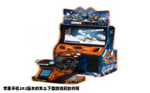 苹果手机202版本的怎么下载游戏和软件啊