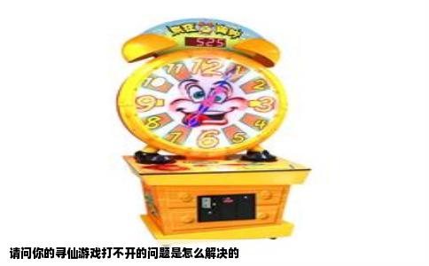 请问你的寻仙游戏打不开的问题是怎么解决的