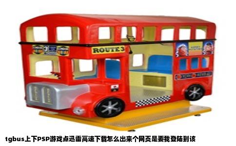 tgbus上下PSP游戏点迅雷高速下载怎么出来个网页是要我登陆到该