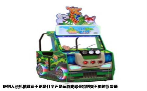 听别人说机械键盘不论是打字还是玩游戏都是特别爽不知道跟普通