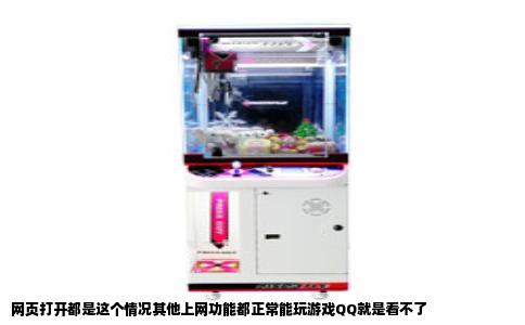 网页打开都是这个情况其他上网功能都正常能玩游戏QQ就是看不了