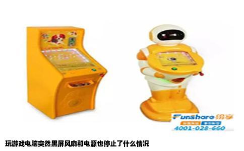 玩游戏电脑突然黑屏风扇和电源也停止了什么情况