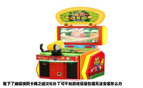 我下了蝙蝠侠阿卡姆之城汉化补丁可不知游戏目录在哪无法安装怎么办