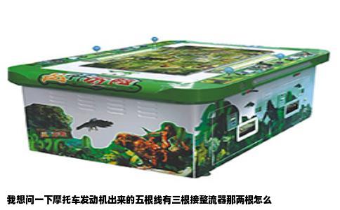 我想问一下摩托车发动机出来的五根线有三根接整流器那两根怎么