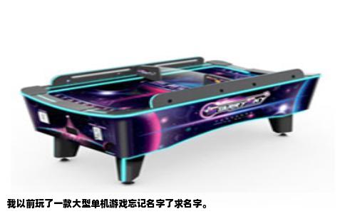 我以前玩了一款大型单机游戏忘记名字了求名字。