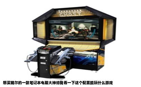 想买戴尔的一款笔记本电脑大神给我看一下这个配置能玩什么游戏