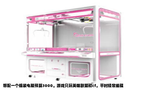 想配一个组装电脑预算3000。游戏只玩英雄联盟和cf。平时经常编程