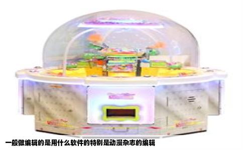 一般做编辑的是用什么软件的特别是动漫杂志的编辑