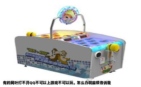 有的网叶打不开QQ不可以上游戏不可以玩。怎么办啊麻烦告诉我
