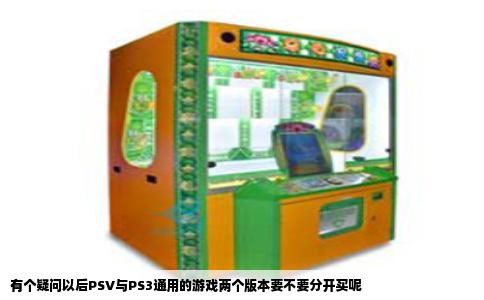 有个疑问以后PSV与PS3通用的游戏两个版本要不要分开买呢