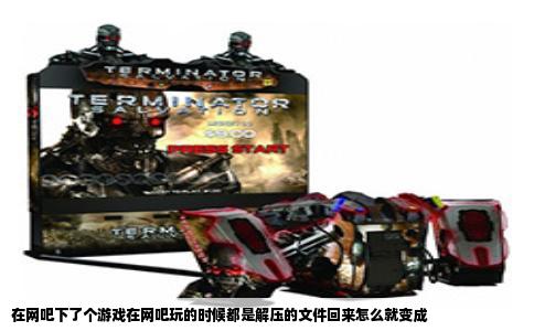 在网吧下了个游戏在网吧玩的时候都是解压的文件回来怎么就变成