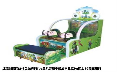 这渣配置能玩什么逼真的fps单机游戏不最还不超过9g能上30帧左右的